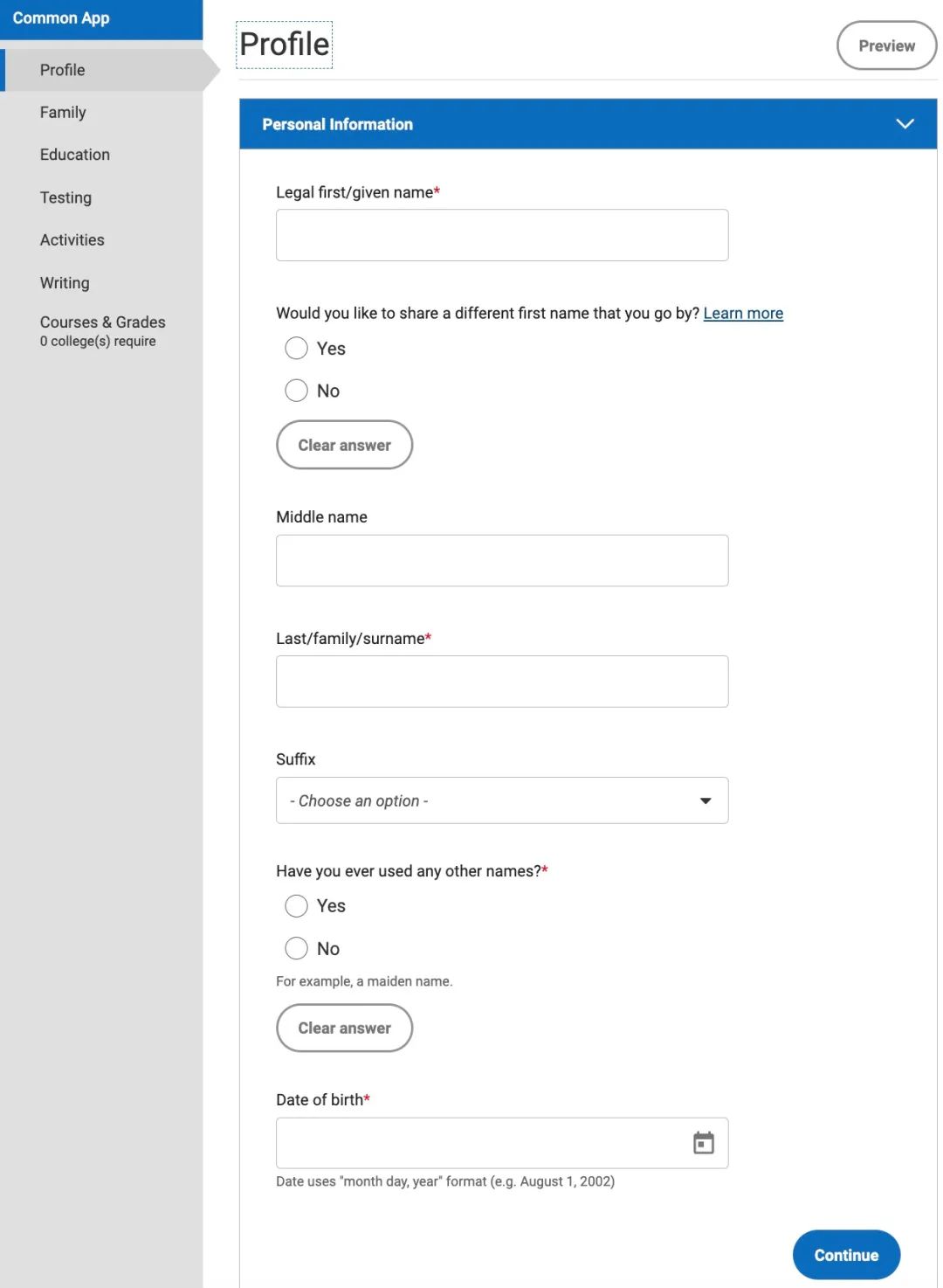 Common App