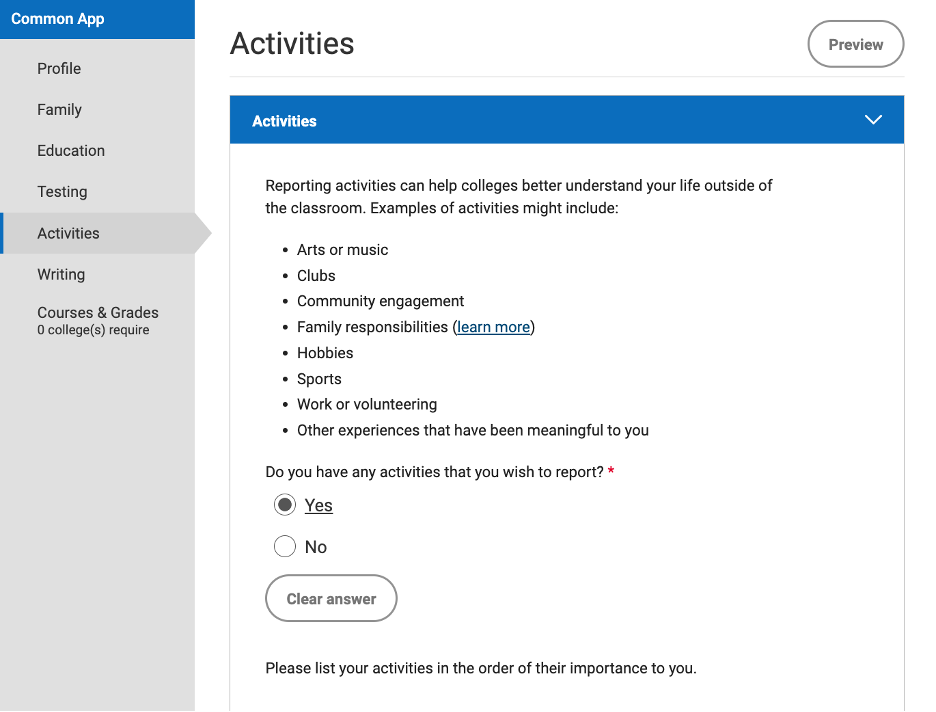 Common App